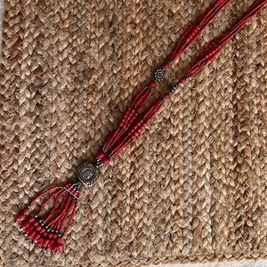 Boho style necklace, new without a tag and never worn. Beautiful details & fun